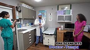 dr tampa asks which nurse goes first with aria nicole, channy crossfire, and genesis