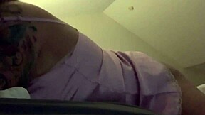 pink satin orgasm with dildo toys for horny milf girlfriend 😈💦