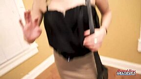 Petite Blonde Mya Gets Her Shaved Pussy Fingered As She Gives Handjob And Footjob To Cock