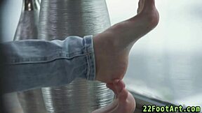 Petite Babe Feet Cumshot