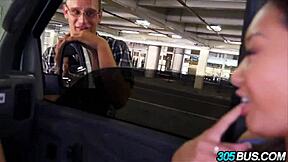 Blonde Teen Slut Alina Li Sucks Cock For Cash In Public Bus