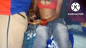 village couple enjoys romantic moments and intimate encounters in a passionate session.