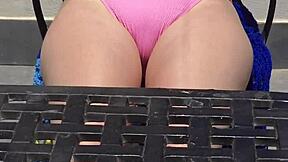 Why not rub suncream on my tits while sunbathing in public?