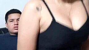 Quickie with wife's cute cousin bent over in doggystyle creampie! She's naughtiest family squirter