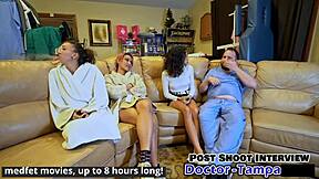 dr tampa asks which nurse goes first with aria nicole, channy crossfire, and genesis