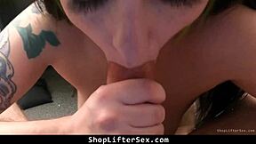 teen shoplifter faces consequences from store owner in garage