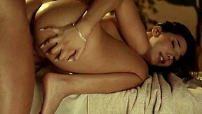 Oh wow, shy blonde teen Layla Scarlett dives into hardcore deepthroat fucking and sensual kissing!