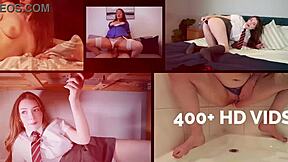 British Blonde Student Smoking Joi