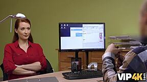 Czech agent fucks busty redhead Isabella Lui for cash. The European teen needs money in this casting interview.