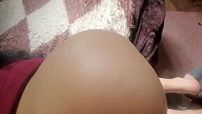 Hidden bedroom fun with Mexican student girlfriend in uniform, clothes ripped, cum dripping on ass.
