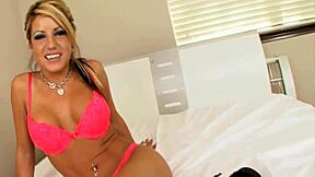 Cute darling is engulfing guys package passionately