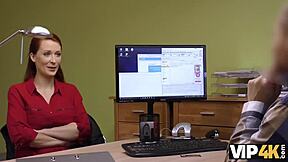 Czech agent fucks busty redhead Isabella Lui for cash. The European teen needs money in this casting interview.