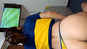 hey, this brazilian bodybuilder in leggings gets her big ass gaped with monster cock anal 😈🍑