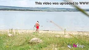 Voyeur Luna Black X heads to the beach intending to connect with someone new in nature