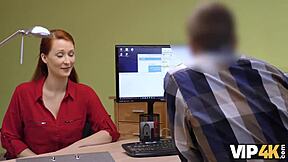 Czech agent fucks busty redhead Isabella Lui for cash. The European teen needs money in this casting interview.