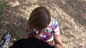 German Scout Picks Up Teen In Park For Cash Fuck And Facial