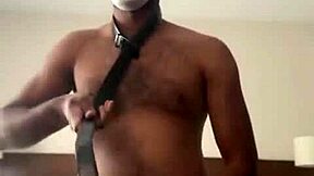 Spanking desi with fishnets turns into first time solo domination as she moans in bed ripping clothes for humiliation thrill! 😈🔥