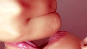 we record close-up blonde teen sex with creampie cum in mouth.