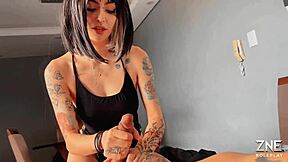 Zne roleplay with janys pov relaxing first time interracial creampie orgasm in brazilian latina scene