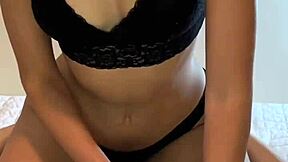 I feel intense passion during our rough dorm sex session with girlfriend.