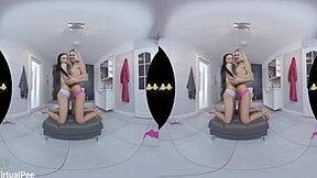 Euro lesbians pissing and fingering in virtualpee scene 😏💦