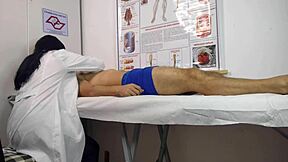 Big cock rises hard in front of curvy brazilian nurse at hospital with tight pussy patient