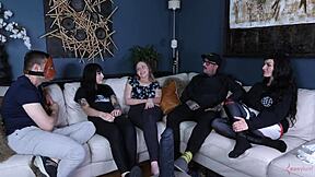 why is this teen 18+ ass gaping so wide after that huge dildo stretches her in rough bondage play?