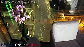 two british teen 18+s sucking cock at party with cum in mouth uh