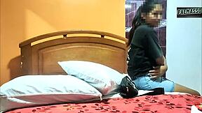 Skinny girl with tight hole gets first anal from behind. Not my ass, it's too tight! Add more lube for real homemade sex.