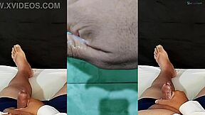 Fiquei excitado pensando na MINHA EX NAMORADA e bati uma punheta ficando com a mão toda gozada minha esposa não pode saber disso WATCH ON SHEER RED