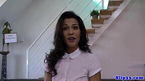 Seductive British Teen 18+ In Stockings Rides Old Man Cowgirl Style In Glamour Pov Bang