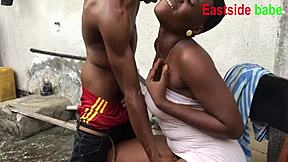 Ebony chubby milf takes big black cock deepthroat and creampie in outdoor hardcore banging?