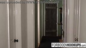 Delivery Driver Hooks Up With Horny Step Sister