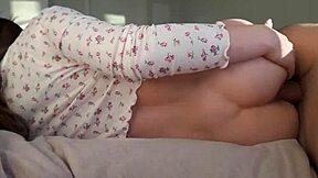 Morning Fucking With Slutty Big Tits Roommate Girl Ended With A Creampie