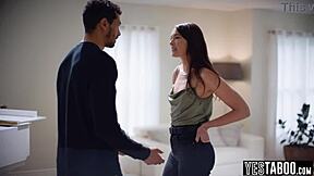 BBC Stud Rails Stepbros Tiny Milf Wife With Rough Doggystyle Fucking After Arrest!