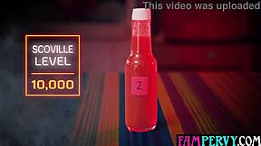 Stepsisters start with hot sauce challenge but end up in wild threesome with stepbro