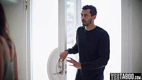 BBC Stud Rails Stepbros Tiny Milf Wife With Rough Doggystyle Fucking After Arrest!