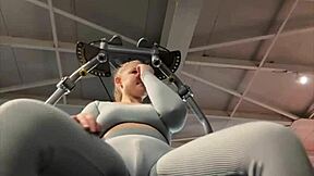 oh i masturbate so hard in the gym with my big natural tits bouncin everywhere til orgasm hits