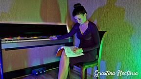 oh man i love fucking these conservatory students in their dresses and stockings... its so hot with that big cock pounding doggystyle y'know?