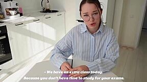 Fucked A Young 18+ Teacher Straight During Class On Her Desk With Creampie And Gaping!
