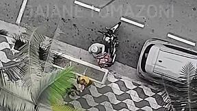 Brazilian roommate in fishnets gets dirty with cute girlfriend in dorm fetish session. Natural tits bounce wildly.