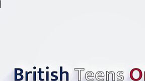 gorgeous british blonde with fake tits masturbating