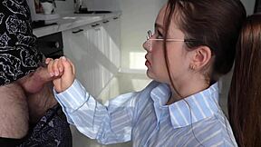 Fucked A Young 18+ Teacher Straight During Class On Her Desk With Creampie And Gaping!