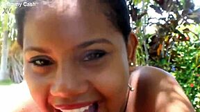 Oh Wow! 18yo Curvy Latina Teen Swallows Cum After Public Blowjob On Front Lawn!