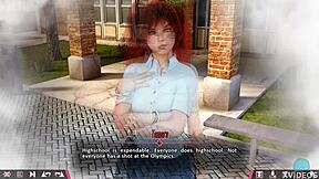 Double homework time with cute Johanna on a date! She's this petite redhead babe ready for roleplay game fun!