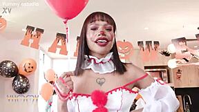 Halloween party with the colombian teen 18+s brittany taylor emily white and hannah jones