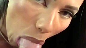 Teen Brunette Latina Gives Rimjob In Pov With Natural Tits Bouncing Sloppy Blowjob And Cum In Mouth!