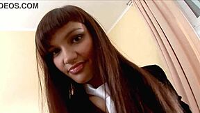 Slim teen 18+ plays with her hairy pussy while nobody's home. She fingers and toys that shaved entrance outdoors in lingerie.