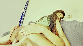 sistya enjoys a romantic evening with her boyfriend in intimate homemade moments