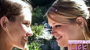 i felt so turned on licking dani daniels outdoors after yoga, her shaved pussy tasted amazing